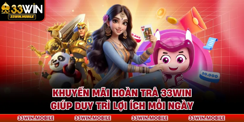 Khuyến mãi hoàn trả 33WIN giúp duy trì lợi ích mỗi ngày